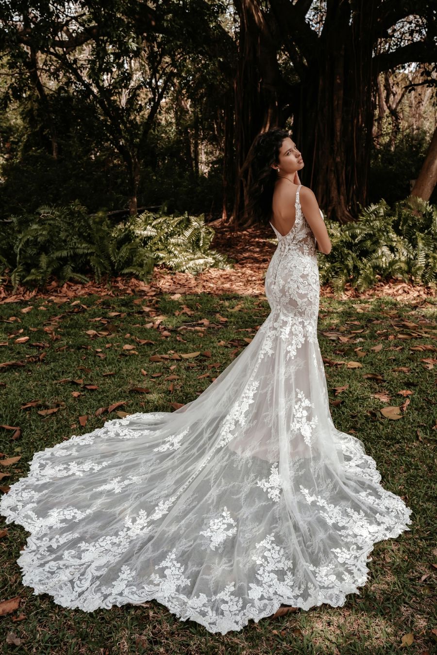 LILY Gorgeous Custom Made Wedding Dress With Deep Plunge, 43% OFF